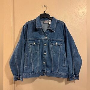 NWT Bill Blass Vintage 1990s denim jacket sz L